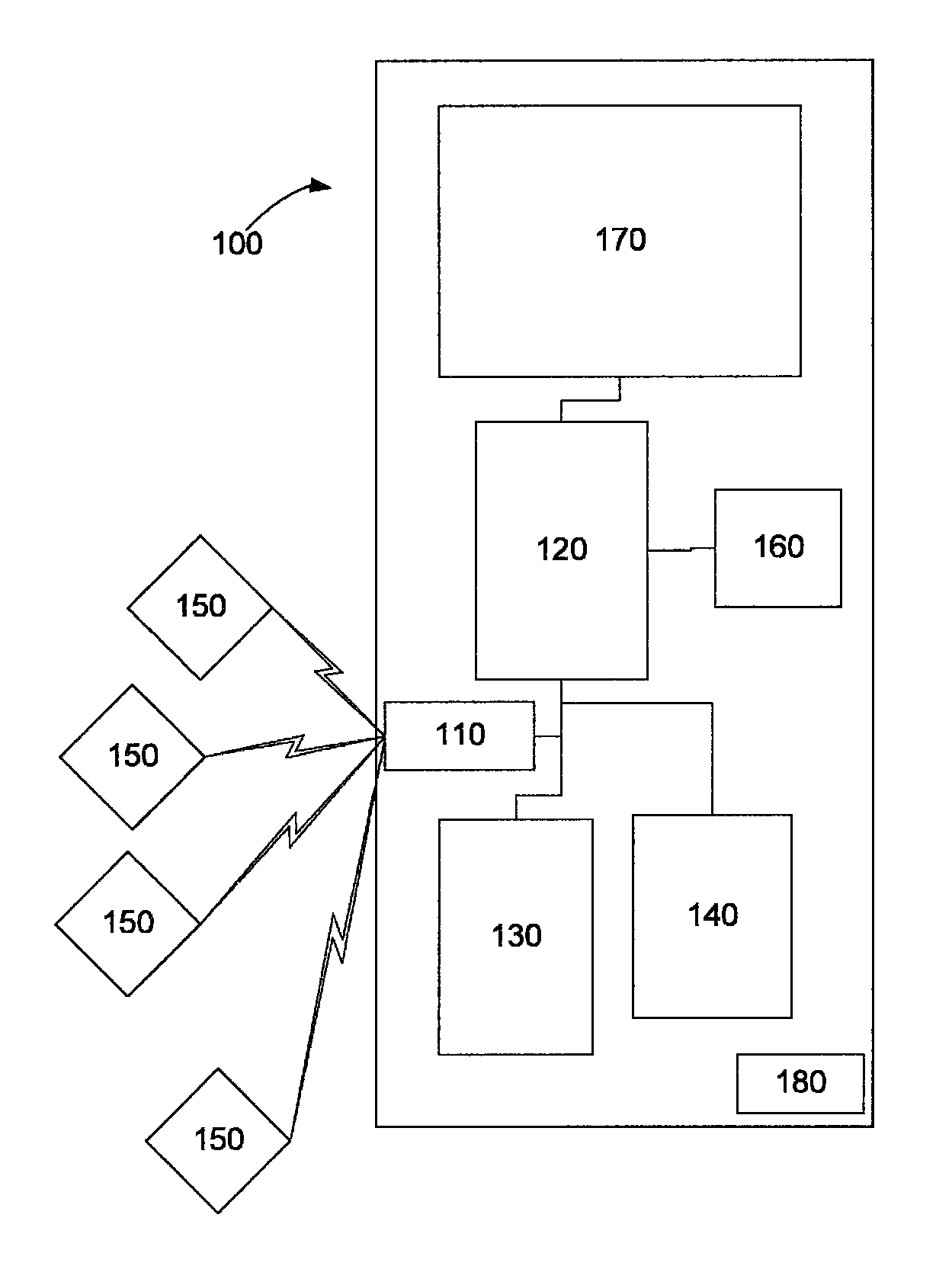 System, device and method for keeping track of portable items by means of a mobile electronic device