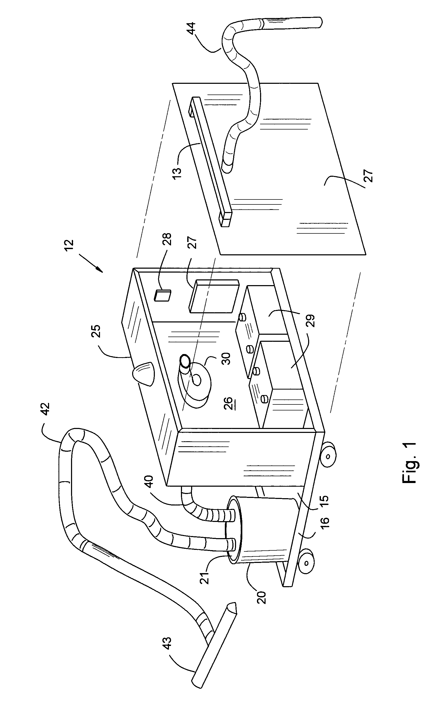 Cordless safety vacuum