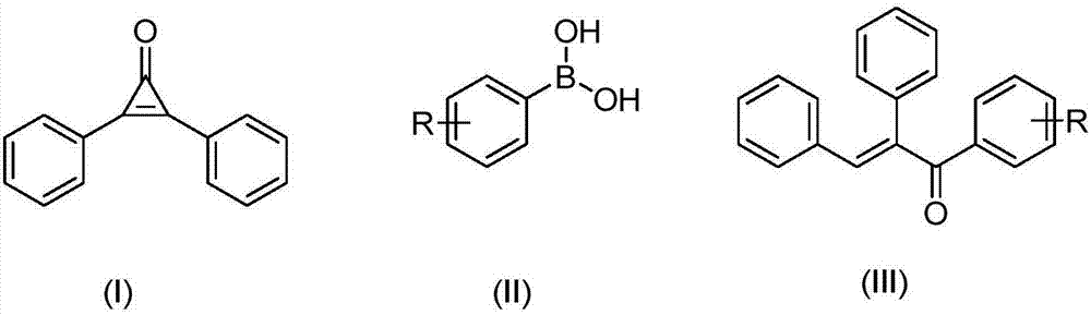 Preparation method of alpha, beta-diphenyl-1-aryl-acrylketone compound