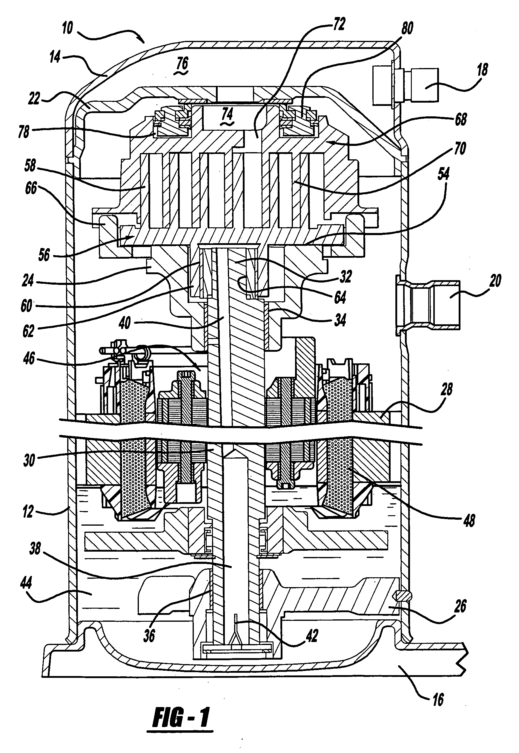 Scroll machine with brushless permanent magnet motor