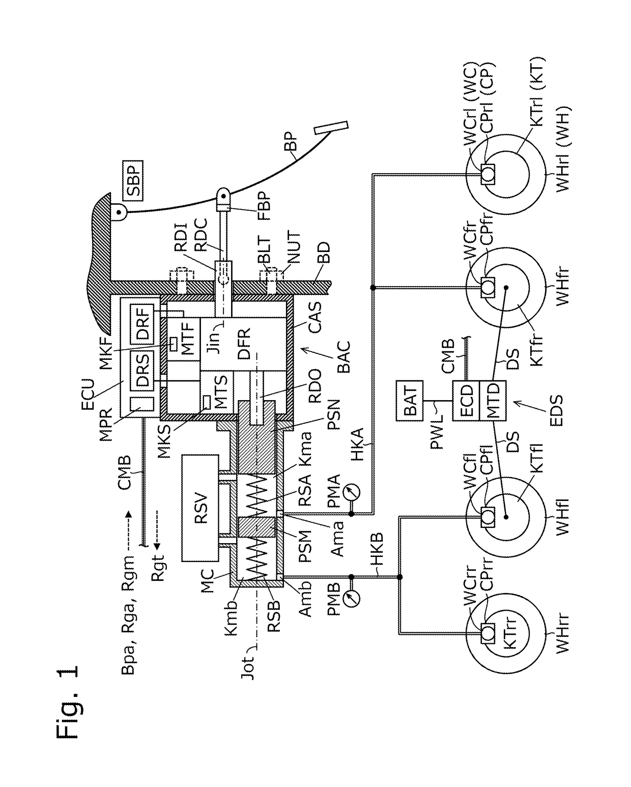 Braking control device for vehicle