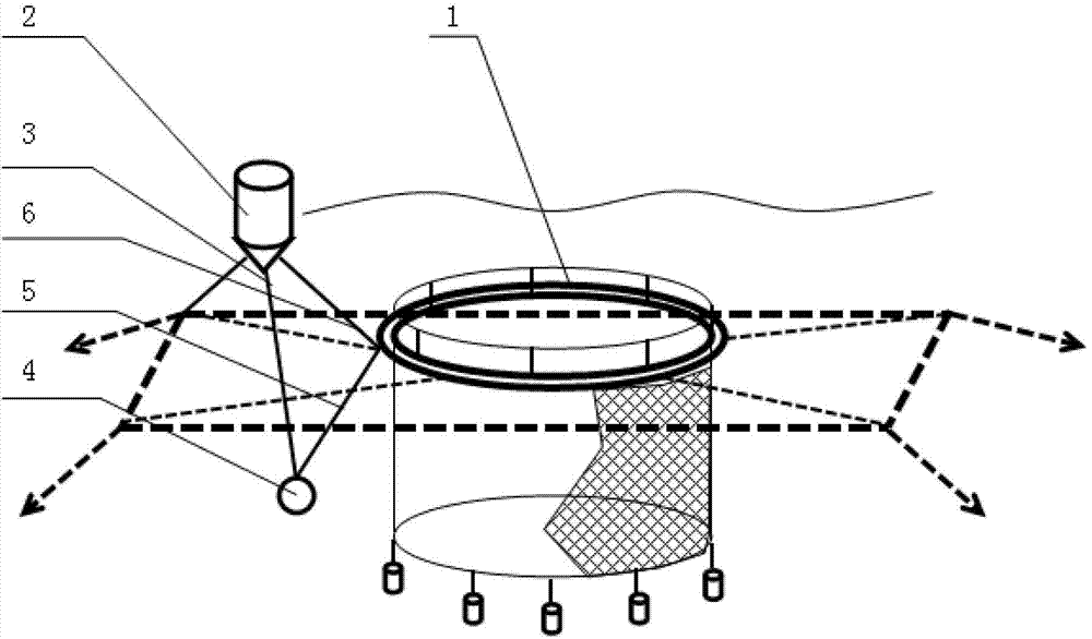 External tractive lifting-control device and method for offshore cages