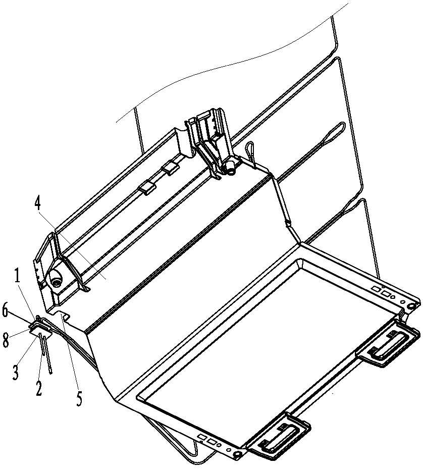 Dew removable tube rubber mat structure and refrigerator