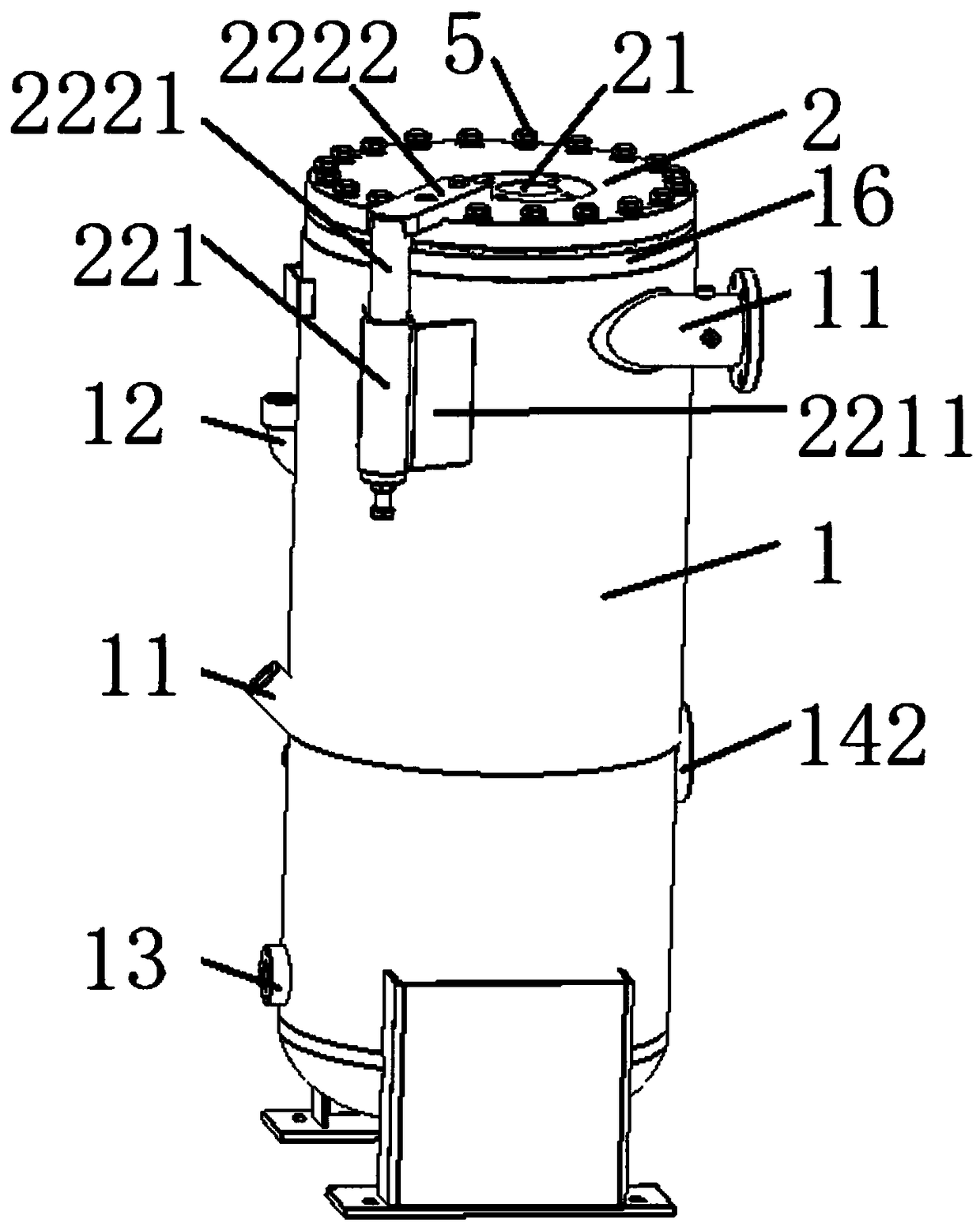 Oil-gas separation device