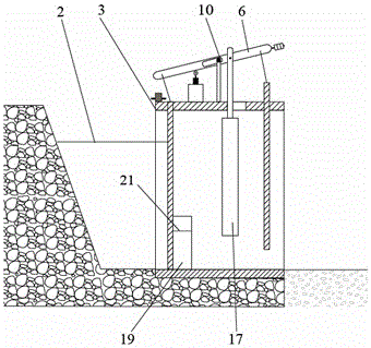 Sliding lever-type metering and control device for irrigation water quantity