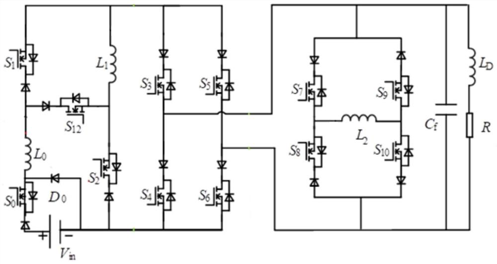 Current source type multi-level inverter circuit, device and modulation method