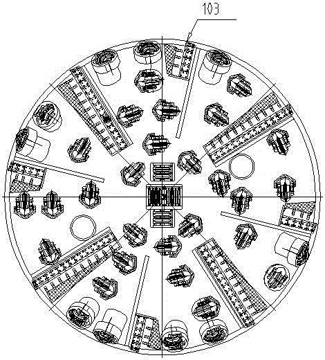 A kind of mud-water shield host that can be used in upper soft and lower hard formations