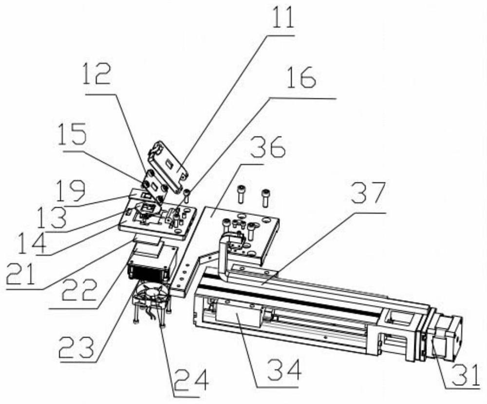 A movable chip holding device for nucleic acid amplification instrument