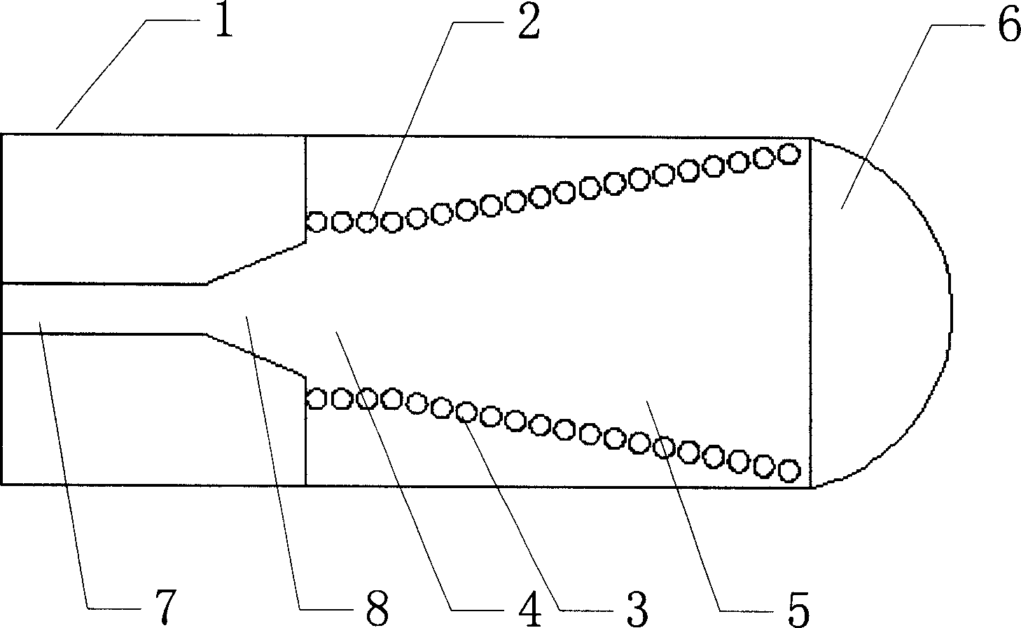 Substrate integrated waveguide small-sized prism type horn antenna