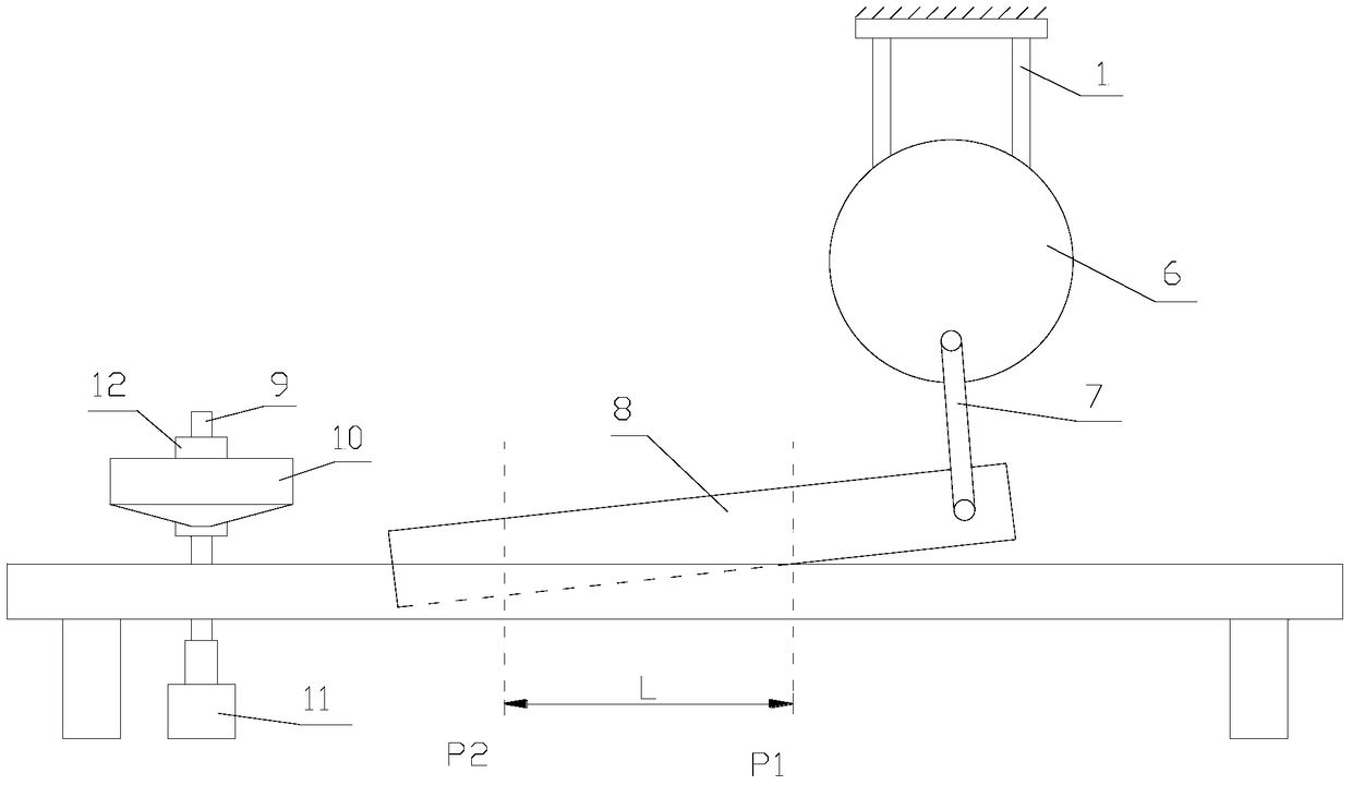 A swing type metal plate shearing machine for the production of electric telescopic doors