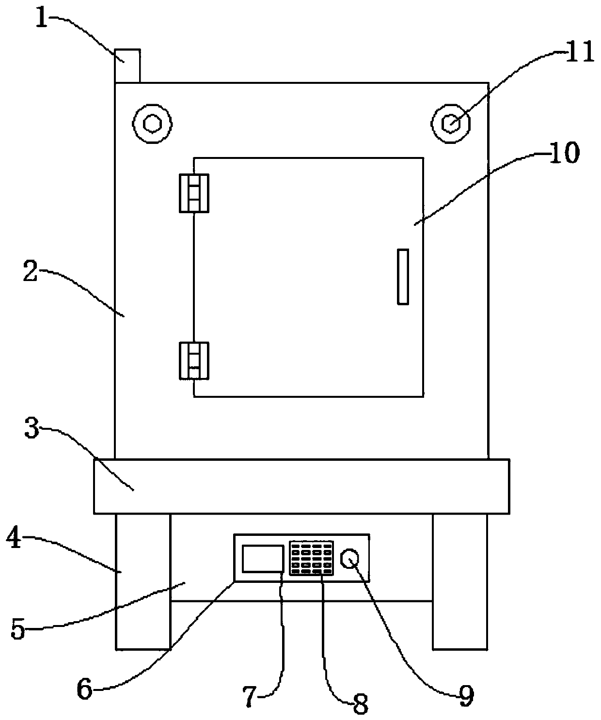 Electrical automation control cabinet with automatic fire extinguishing function