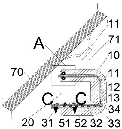 Defogging device for front windshield of automobile data recorder