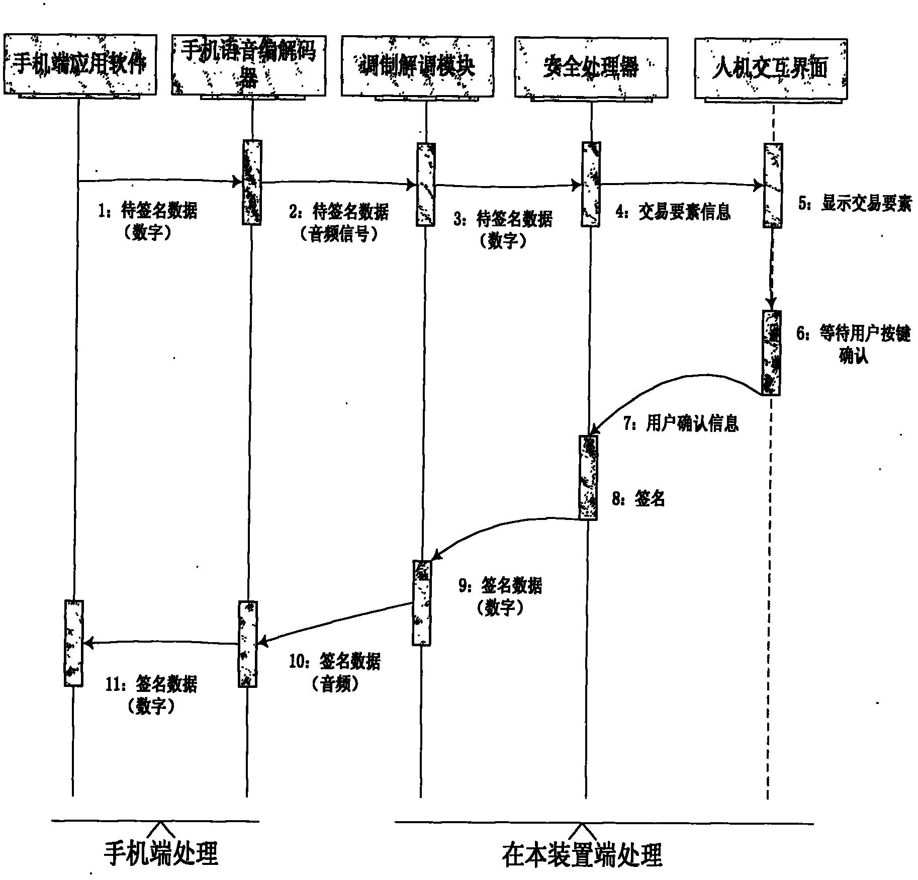 Intelligent key device based on wired earphone interface