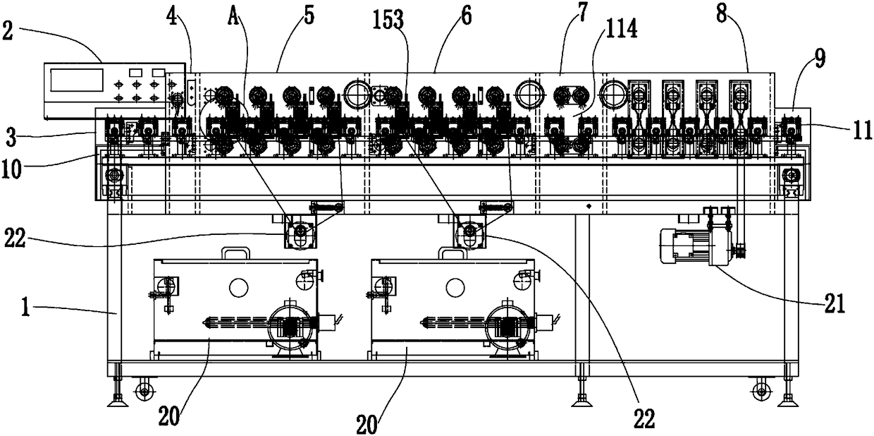 Pinch-type glass washer and cleaning method thereof