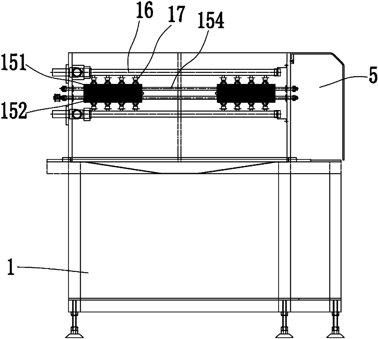 Pinch-type glass washer and cleaning method thereof