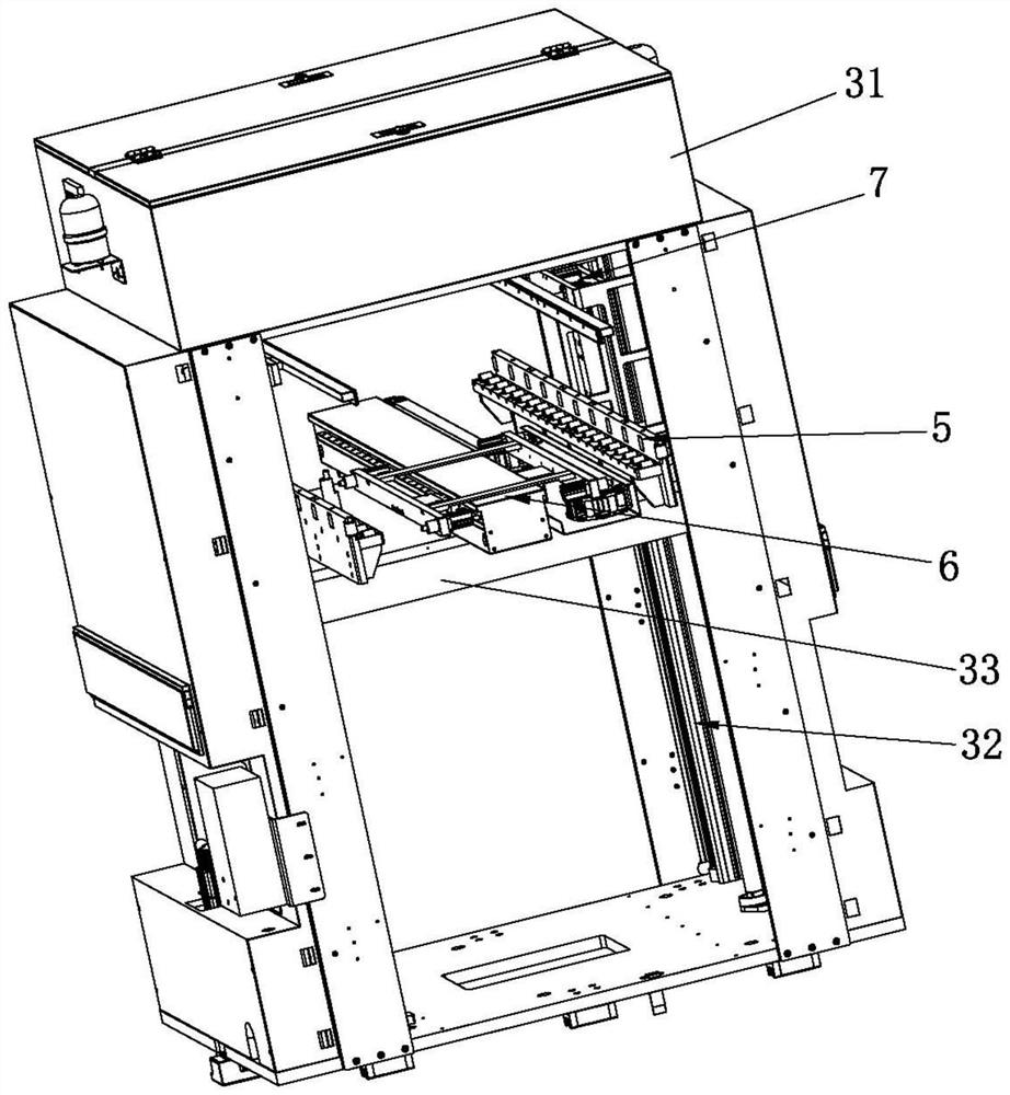 Circulating material taking and discharging equipment for battery infiltration