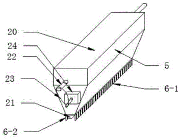 Selective laser melting powder sending and laying device used for compounding of different types of powder