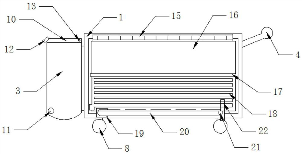 A drug changing cart for nursing