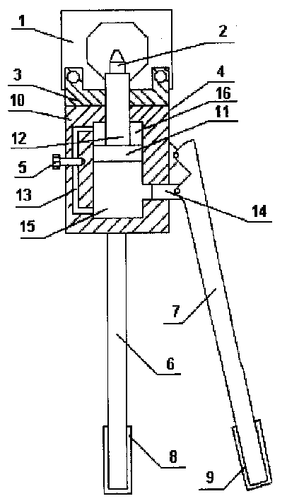 Hydraulic screw nut disengaging device