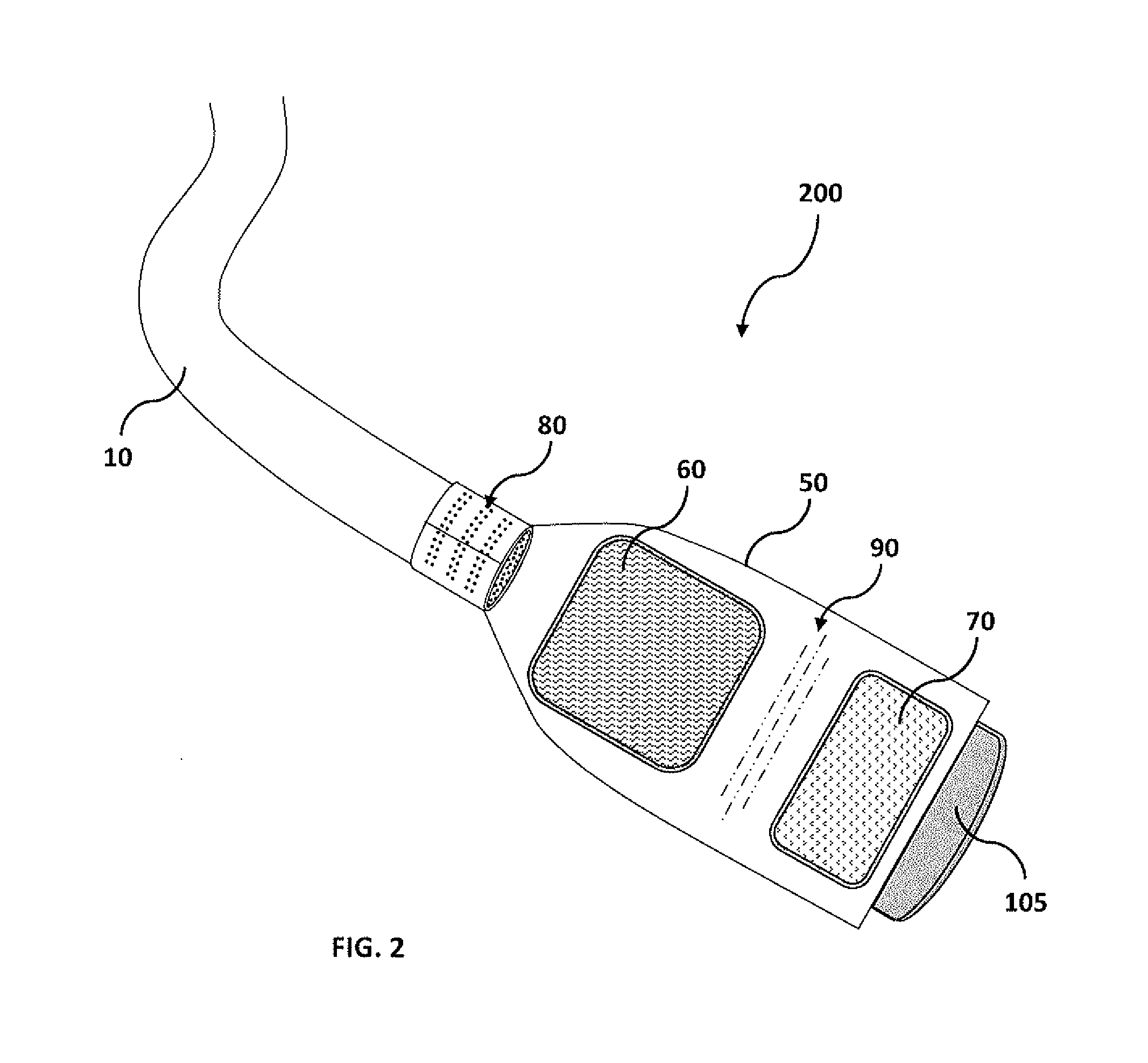 Stretchable fastening cord with hook and loop strap connector ends