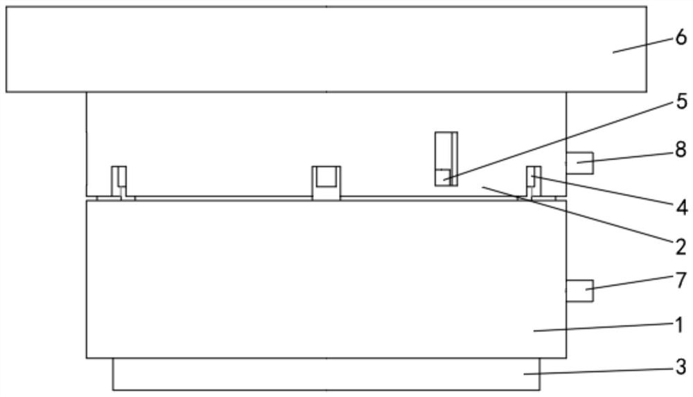 Marble precision workbench air floatation jacking mechanism