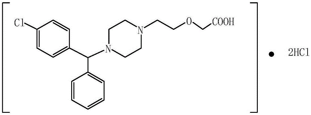 A kind of cetirizine hydrochloride oral solution composition