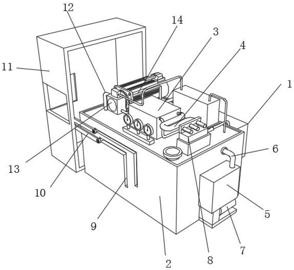 Hydraulic station with cooling system