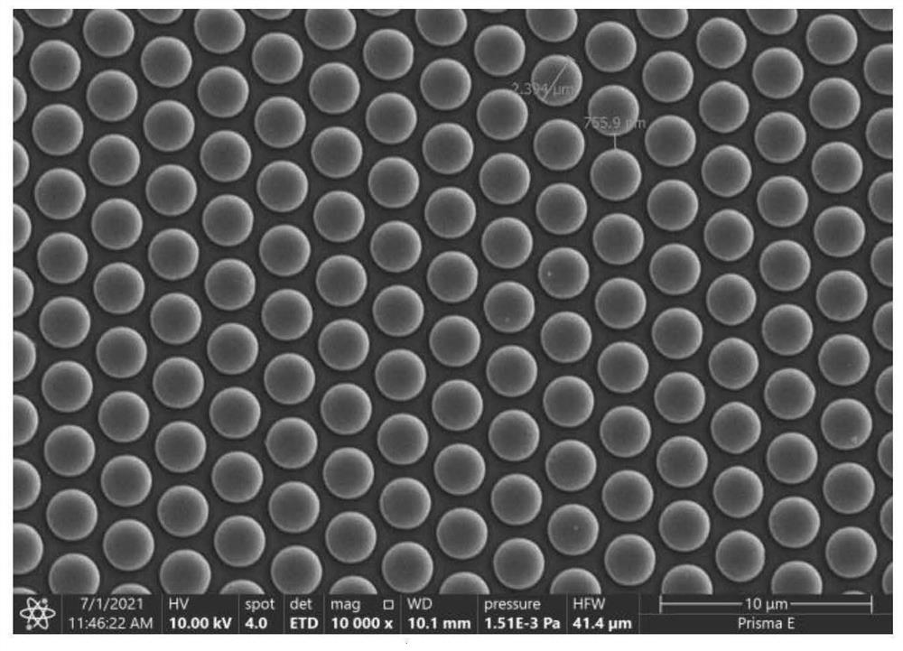 Method for preparing micro-nano structure on surface of base material, base material with micro-nano structure on surface and application of base material