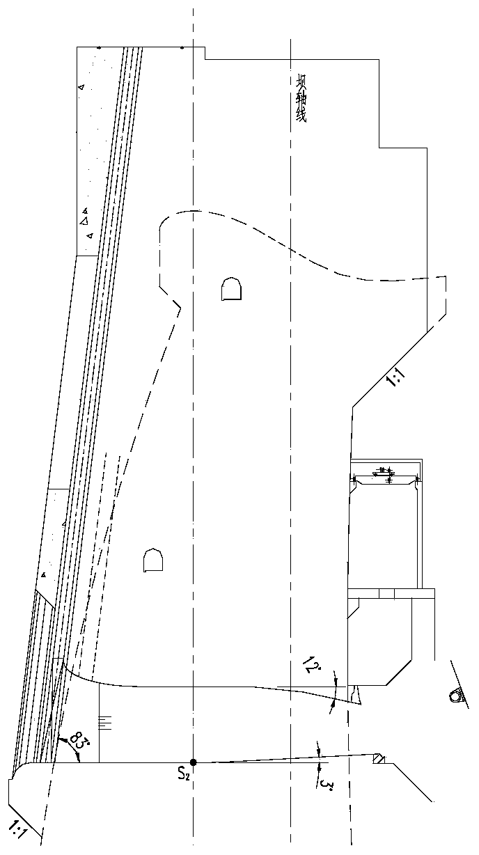 Flood discharge hole opening multi-layer asymmetric arrangement method suitable for high arch dams