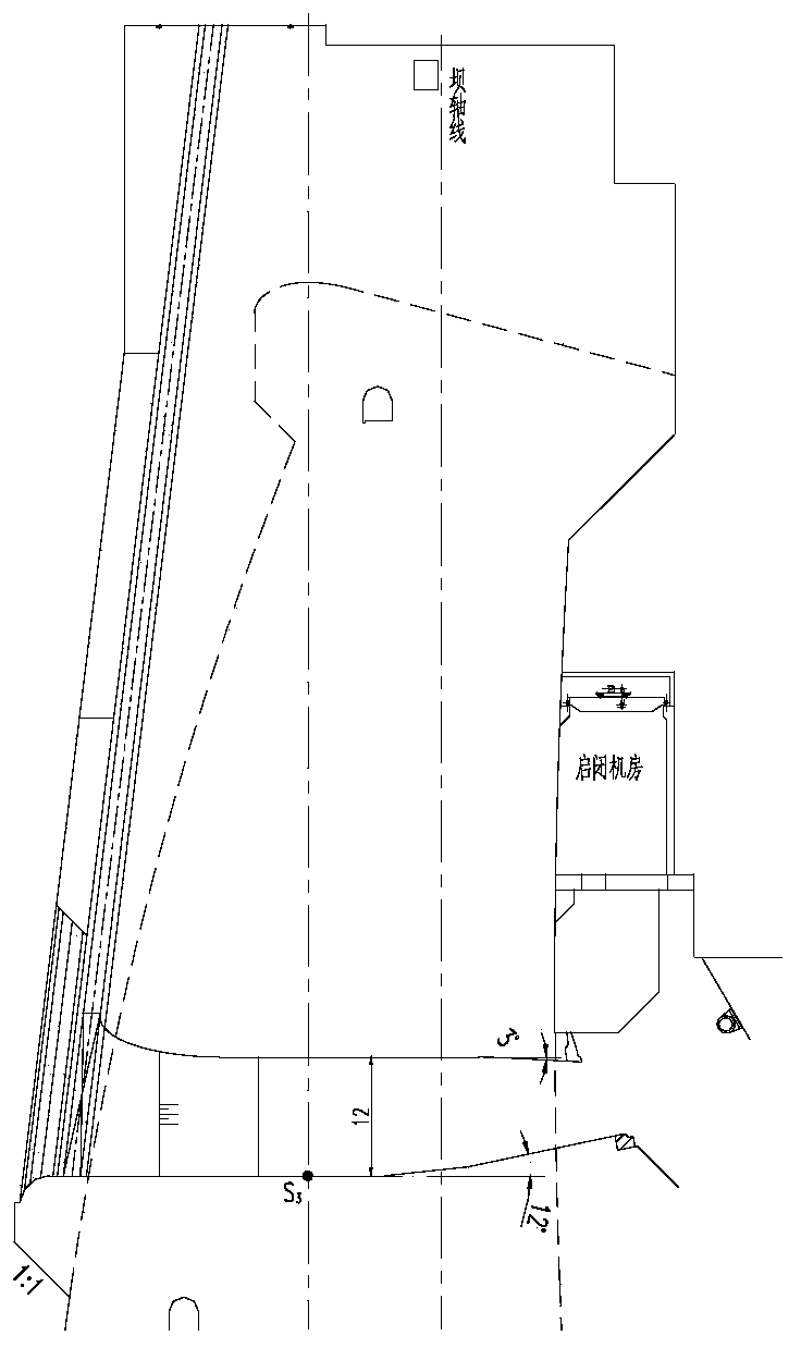 Flood discharge hole opening multi-layer asymmetric arrangement method suitable for high arch dams