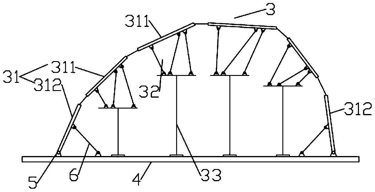 Terrain pixelated simulation device for building wind tunnel test