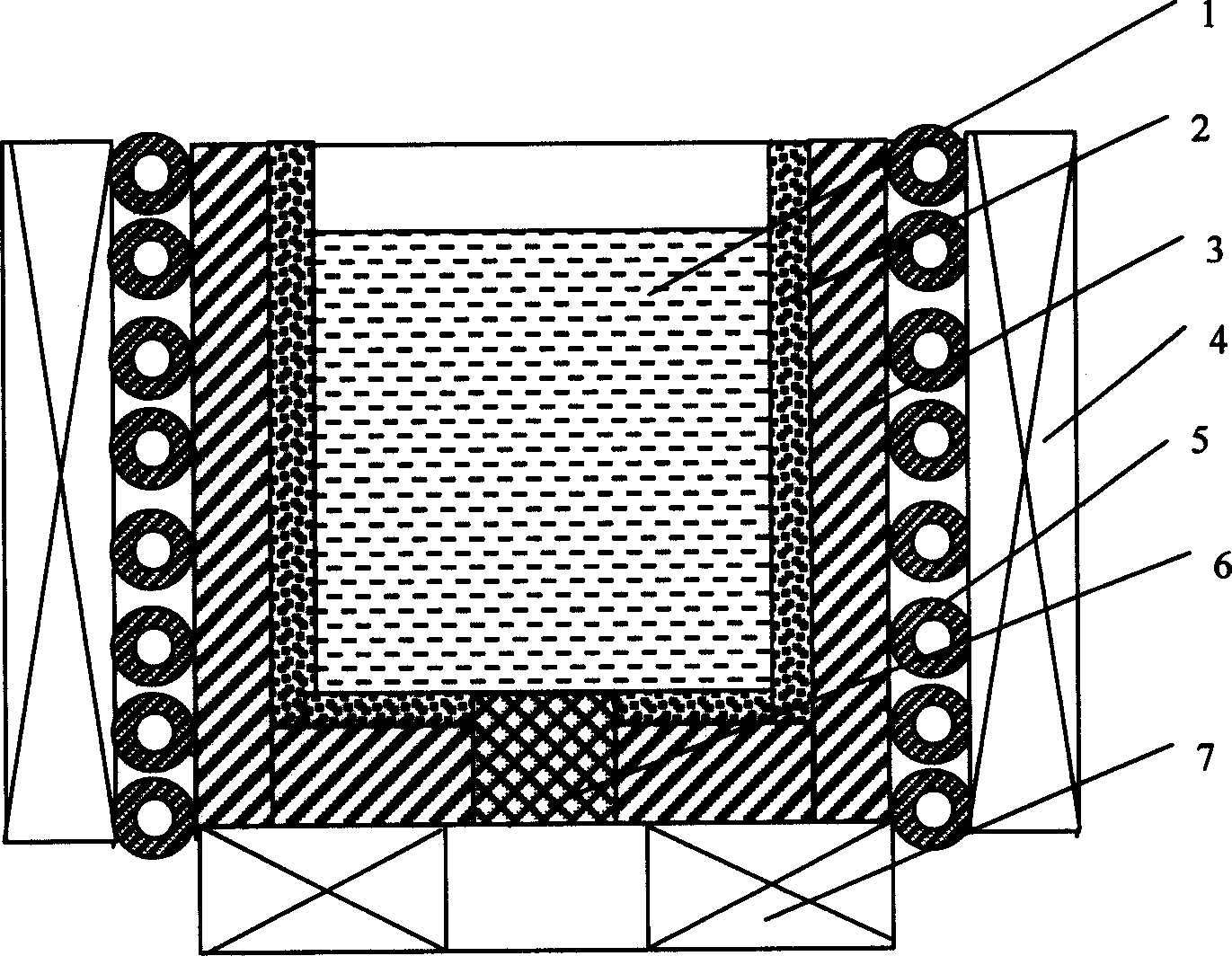 Method and equipment for preparing semisolid fused mass of ferrous material