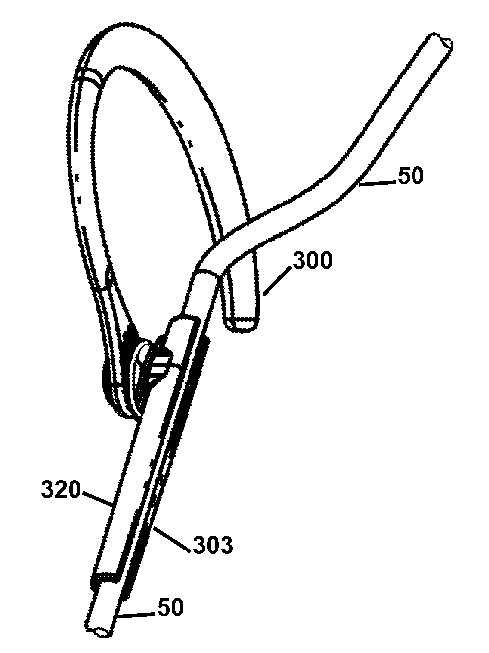 Single sided modular oxygen cannula and gas/air delivery system