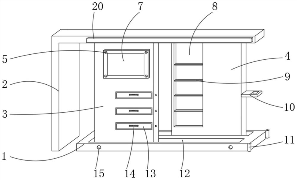 Assembled integral hallway for interior decoration