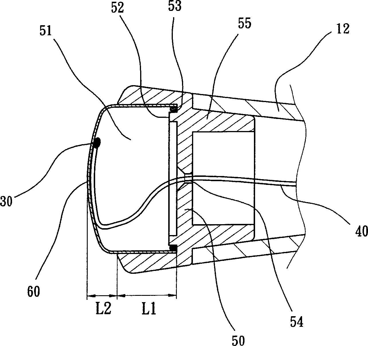 Thermal conduction device of electronic thermometer and electronic thermometer using the thermal conduction device