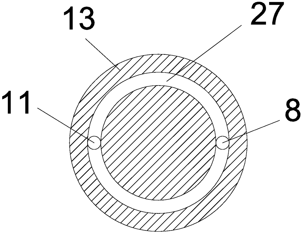 Concrete high-efficiency stirring device with cleaning function