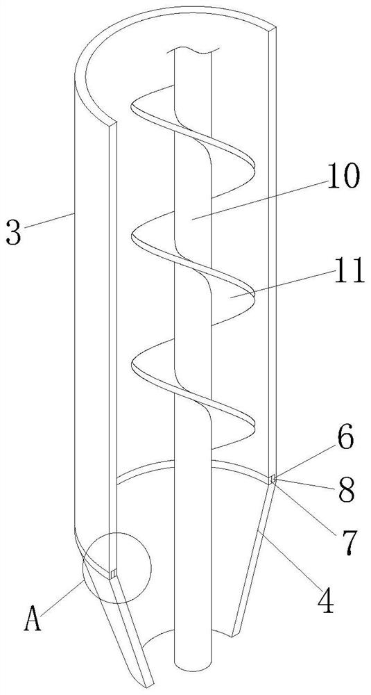 High-efficiency feed mixing and feeding device for aquaculture