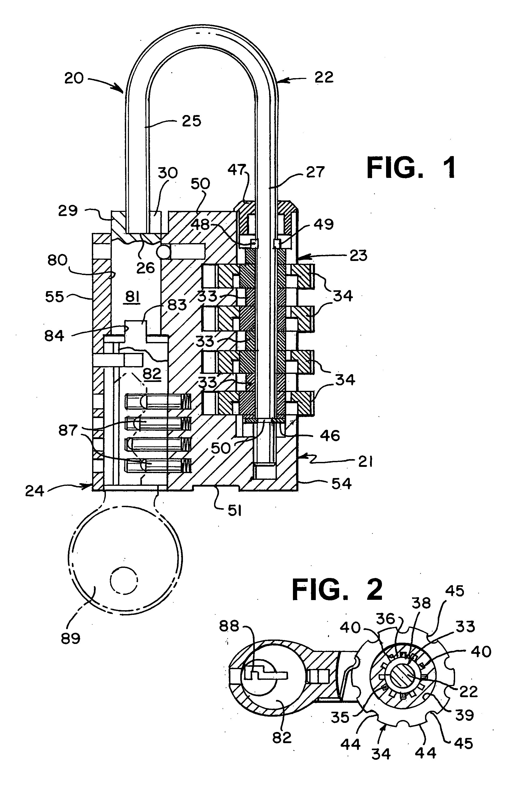 Padlock with fully integrated dual locking systems