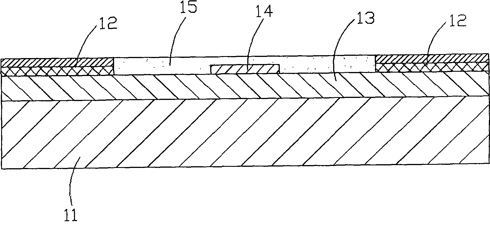 Surface bonding type film fuse structure and manufacturing method thereof