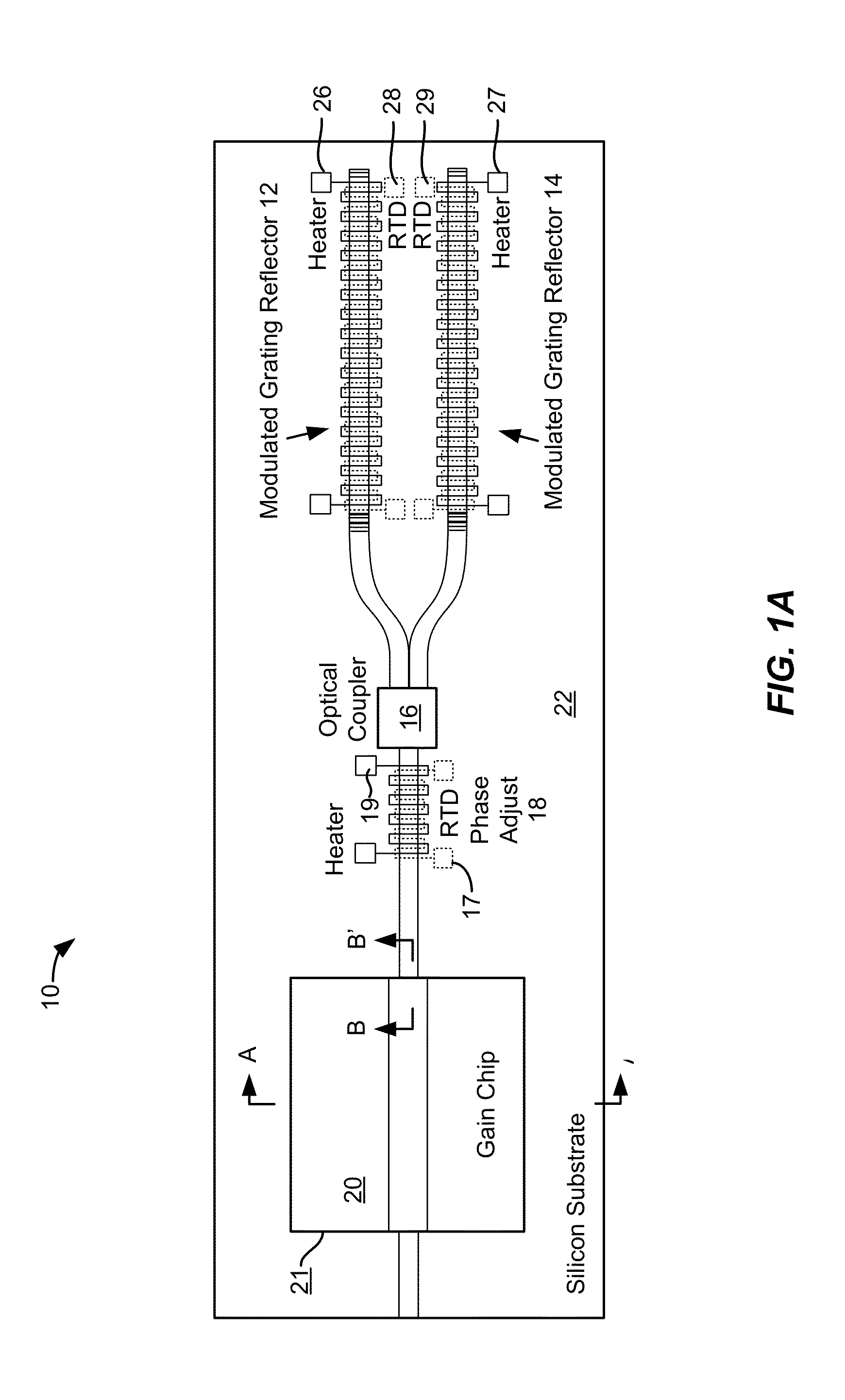 Method and system for hybrid integration of a tunable laser and a phase modulator