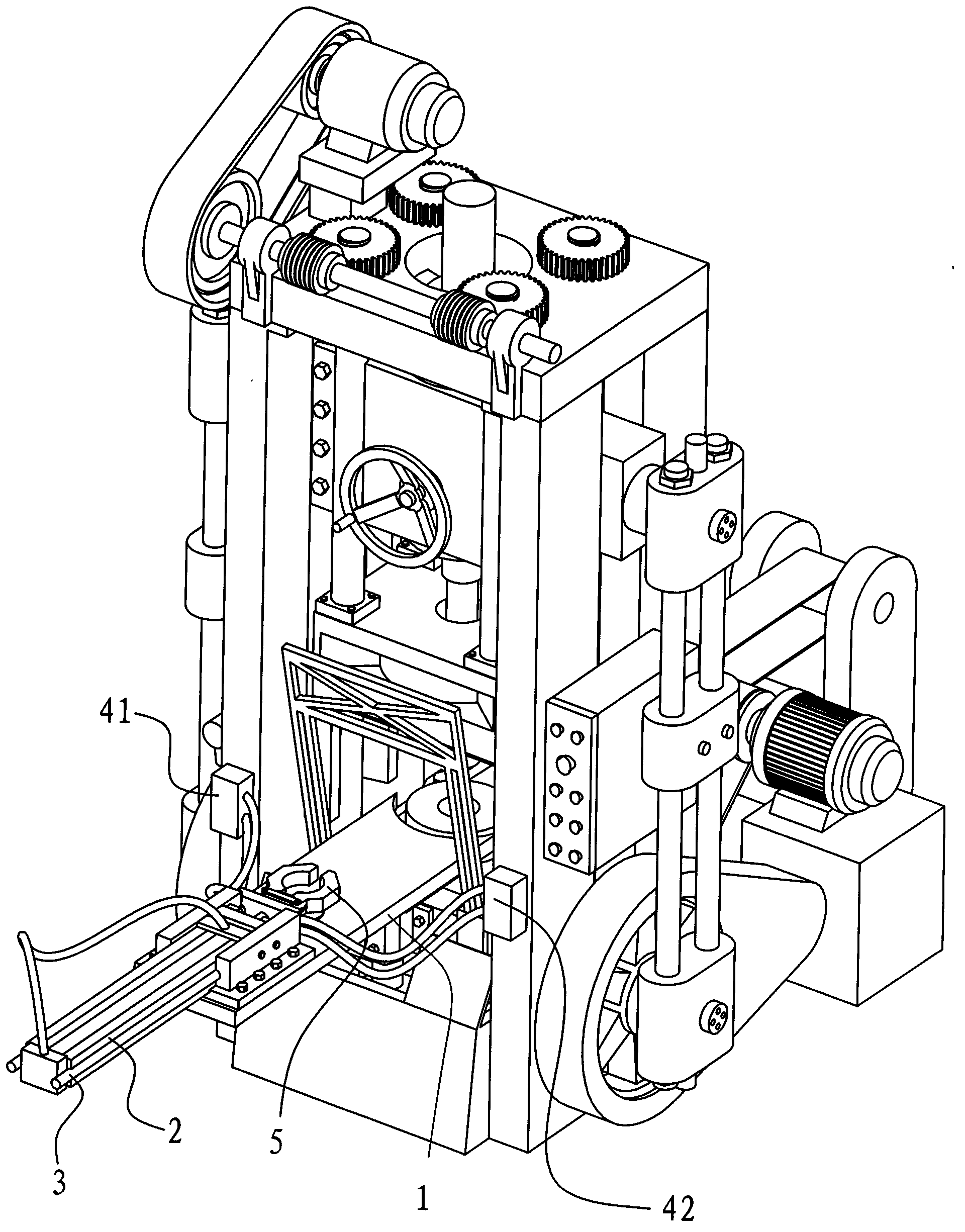 Automatic feeding device of punching machine