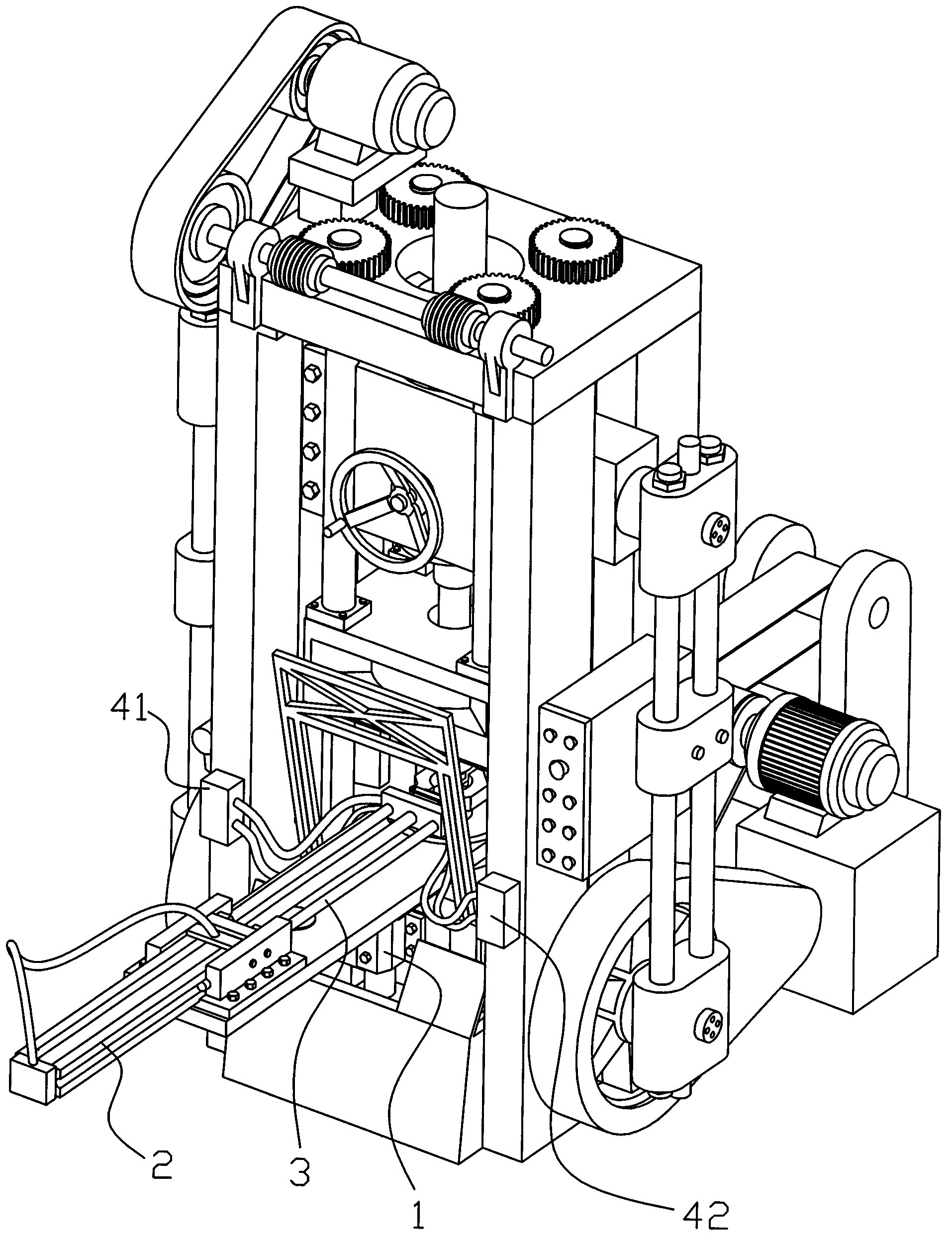 Automatic feeding device of punching machine