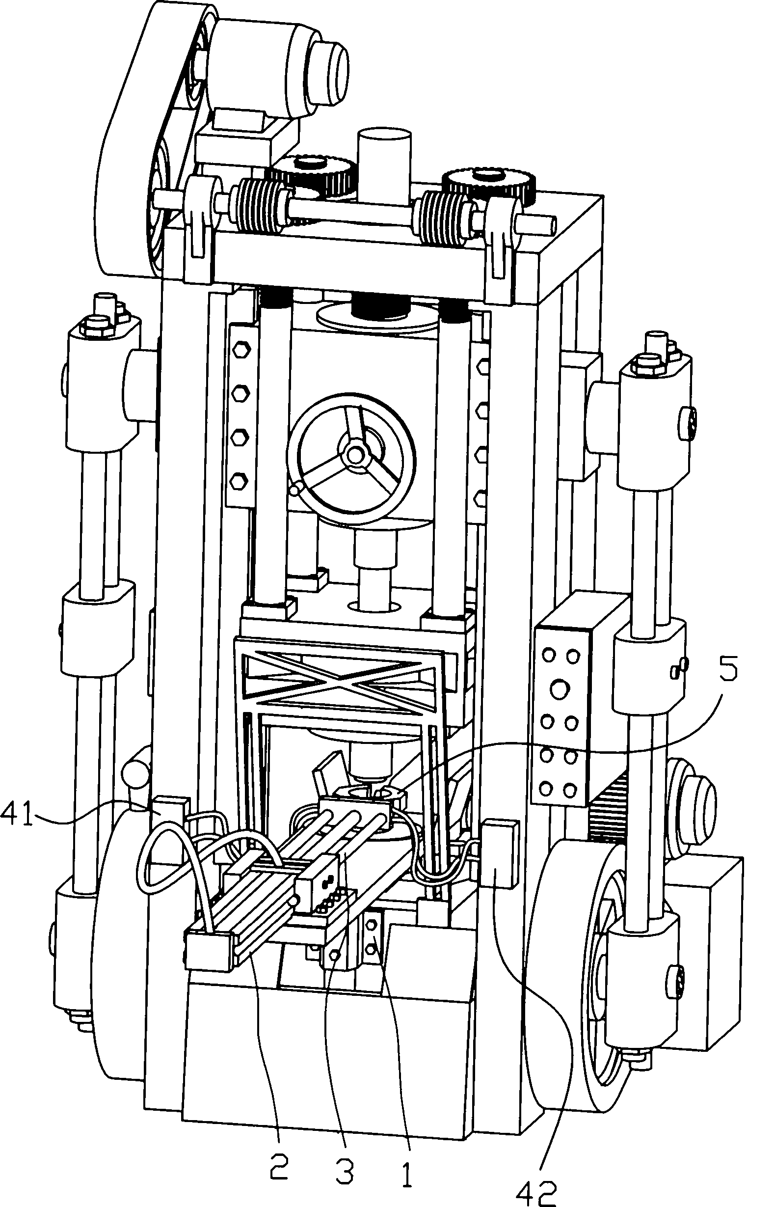 Automatic feeding device of punching machine