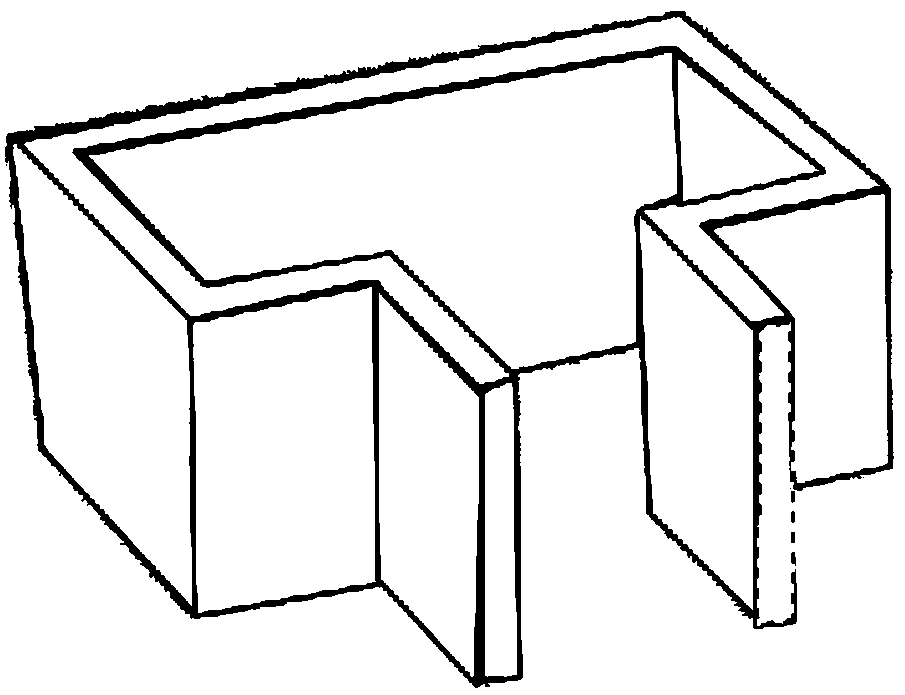 Structural column mold shell and preparation method thereof