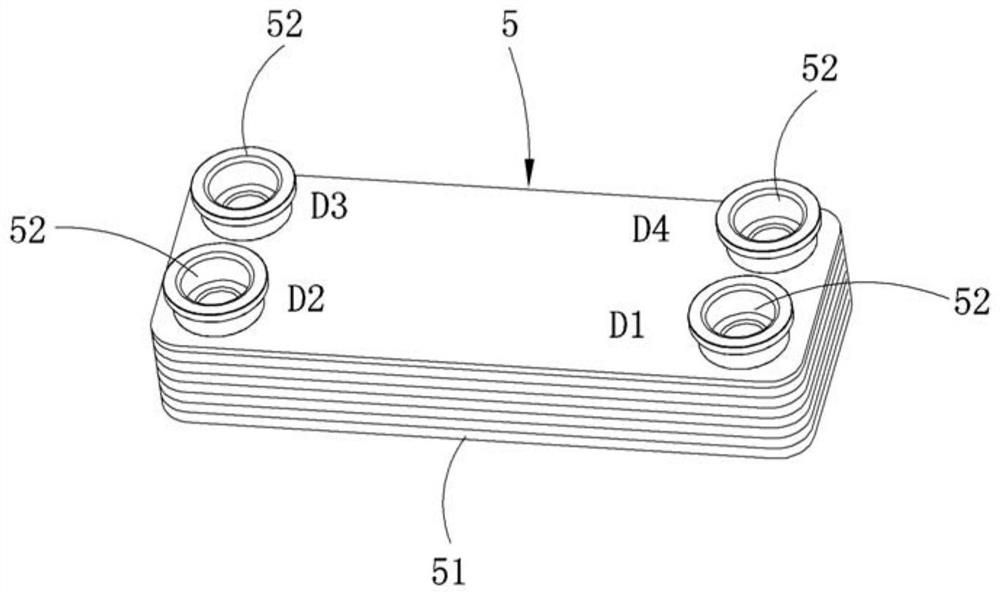 Water heater waterway system and water heater