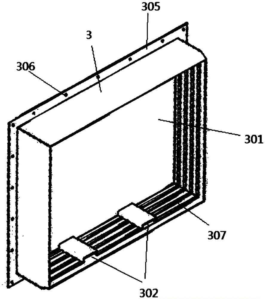 Acoustic part-grade sound insulation testing wall for automobile