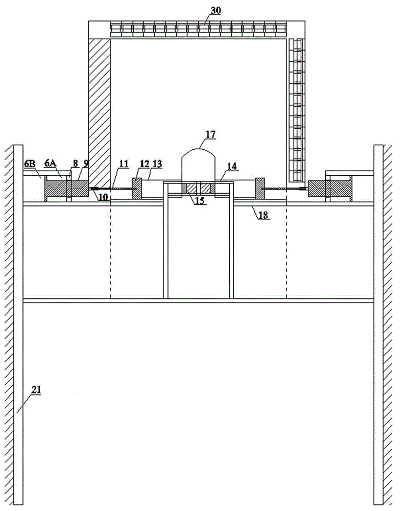 Excavation transient unloading loose simulation experiment system for underground cavern structural plane