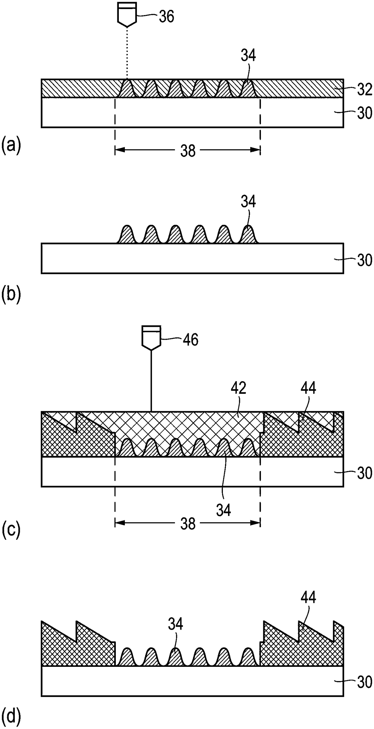 Embossing plate, production method, and embossed security element