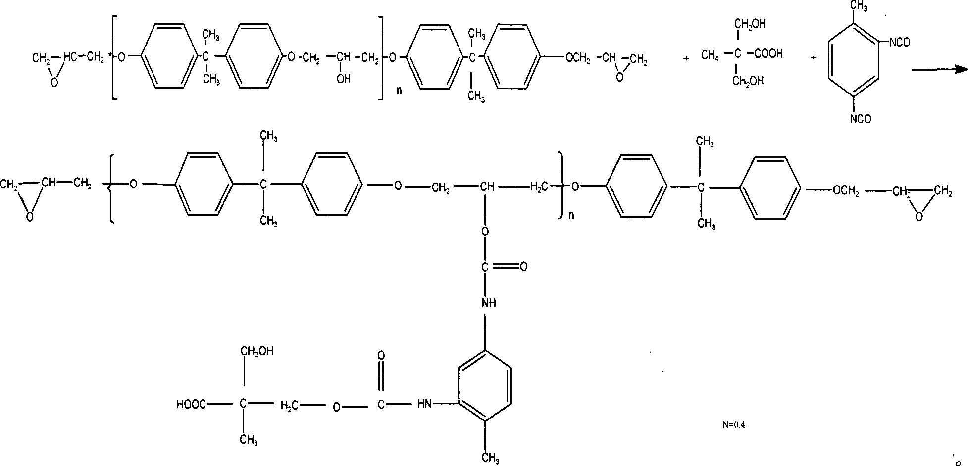 Aqueous epoxy resin and preparation method and method for preparing varnish by using aqueous epoxy resin