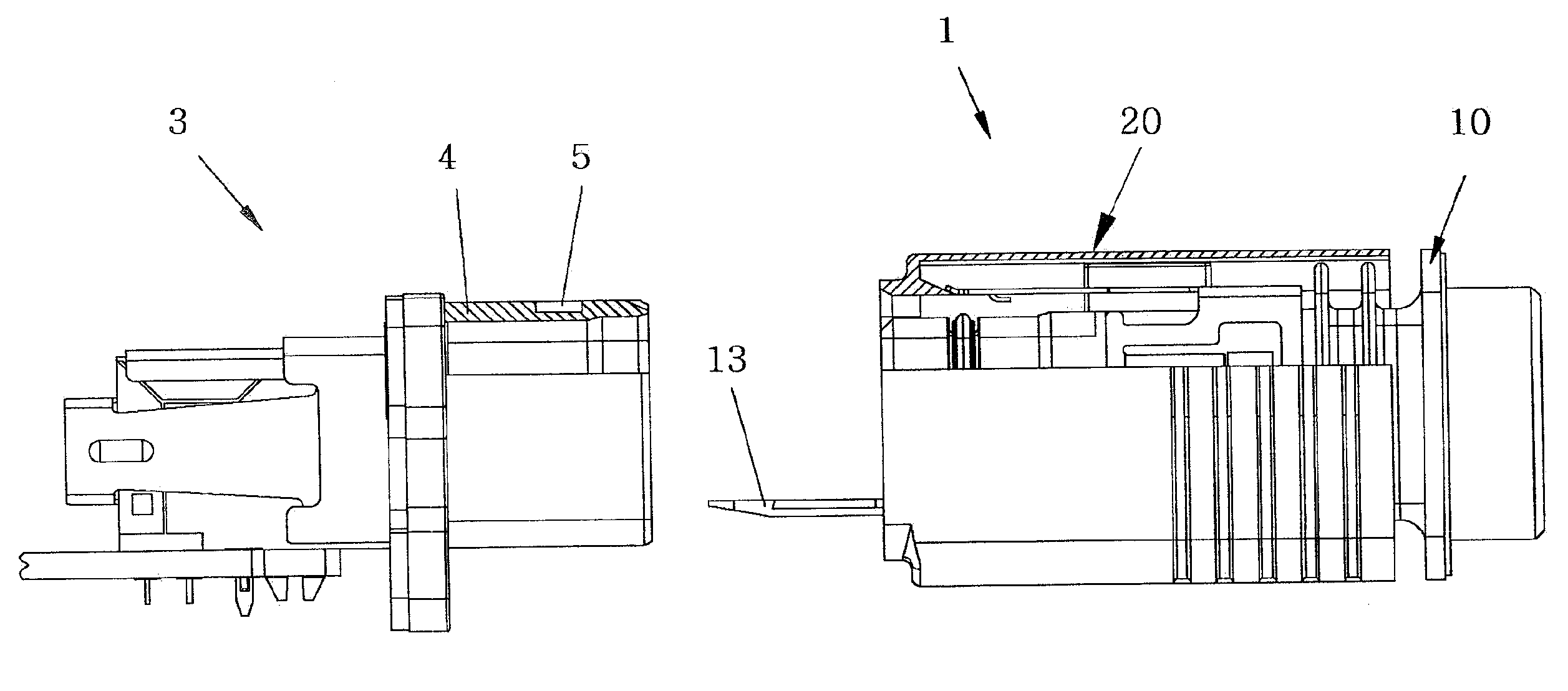 Metallic connector